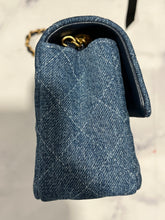 Load image into Gallery viewer, Chanel 24S Denim Blue Mini Rectangle Handbag