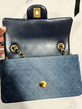 Load image into Gallery viewer, Chanel 24S Denim Blue Mini Rectangle Handbag