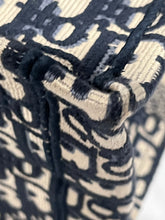 Load image into Gallery viewer, Dior Navy Oblique Medium Book Tote