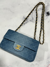 Load image into Gallery viewer, Chanel 24S Denim Blue Mini Rectangle Handbag