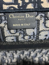 Load image into Gallery viewer, Dior Navy Oblique Medium Book Tote