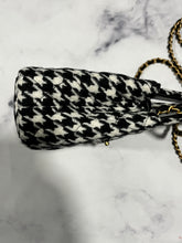 Load image into Gallery viewer, Chanel 24S Black White Houndstooth Large Nano Handbag