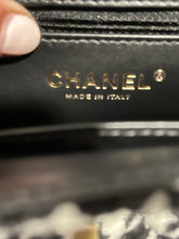 Load image into Gallery viewer, Chanel 24S Black White Houndstooth Large Nano Handbag