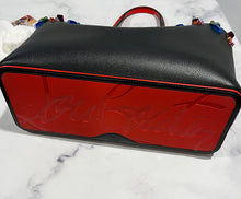 Load image into Gallery viewer, Christian Louboutin Large Cabata Black Leather Multi Color Stud Tote