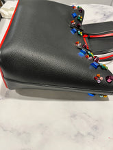 Load image into Gallery viewer, Christian Louboutin Large Cabata Black Leather Multi Color Stud Tote