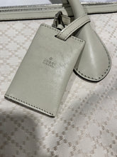Load image into Gallery viewer, Gucci Ivory Diamonte Canvas and Leather Weekender Travel Bag