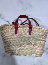 Load image into Gallery viewer, Celine Small Leather-Trimmed Palm Leaves Lipstick Tote