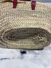 Load image into Gallery viewer, Celine Small Leather-Trimmed Palm Leaves Lipstick Tote