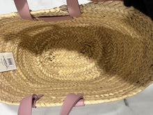 Load image into Gallery viewer, Celine Small Leather-Trimmed Palm Leaves Vintage Pink Tote