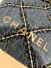 Load image into Gallery viewer, Chanel 24P Stitched Denim 22 Crossbody Bag