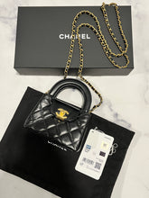 Load image into Gallery viewer, Chanel 24P Mini Black KellyCrossbody Bag