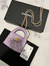 Load image into Gallery viewer, Chanel 24P Mini Violet KellyCrossbody Bag