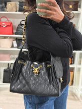 Load image into Gallery viewer, Chanel 25 Black Caviar Small Shoulder Bag