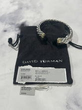 Load image into Gallery viewer, David Yurman Sterling Silver 18Kt Onyx Waverly Cuff