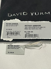 Load image into Gallery viewer, David Yurman Sterling Silver 18Kt Onyx Waverly Cuff