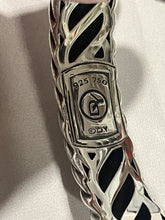 Load image into Gallery viewer, David Yurman Sterling Silver 18Kt Onyx Waverly Cuff