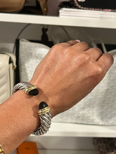 Load image into Gallery viewer, David Yurman Sterling Silver 18Kt Onyx Waverly Cuff