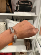 Load image into Gallery viewer, David Yurman Sterling Silver Diamond Waverly Cuff