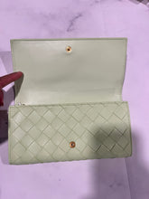Load image into Gallery viewer, Bottega Veneta Fennel Intreciatto Leather Flap Wallet