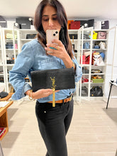 Load image into Gallery viewer, Saint Laurent YSL Kate Tassel Leather Embossed Clutch