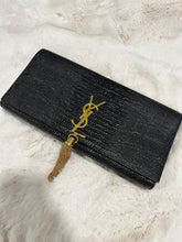 Load image into Gallery viewer, Saint Laurent YSL Kate Tassel Leather Embossed Clutch