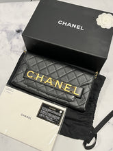 Load image into Gallery viewer, Chanel Enchained Black Clutch Crossbody Bag