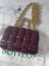 Load image into Gallery viewer, Bottega Veneta Padded Small Cassette Bag Bordeaux