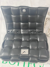 Load image into Gallery viewer, Bottega Veneta Padded Small Cassette Bag Black Silver Hardware