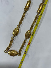 Load image into Gallery viewer, Chanel 94 Gold Nugget Chain CC Necklace