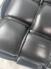 Load image into Gallery viewer, Bottega Veneta Padded Small Cassette Bag Black Silver Hardware