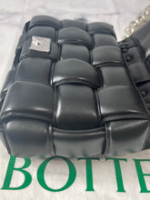Load image into Gallery viewer, Bottega Veneta Padded Small Cassette Bag Black Silver Hardware