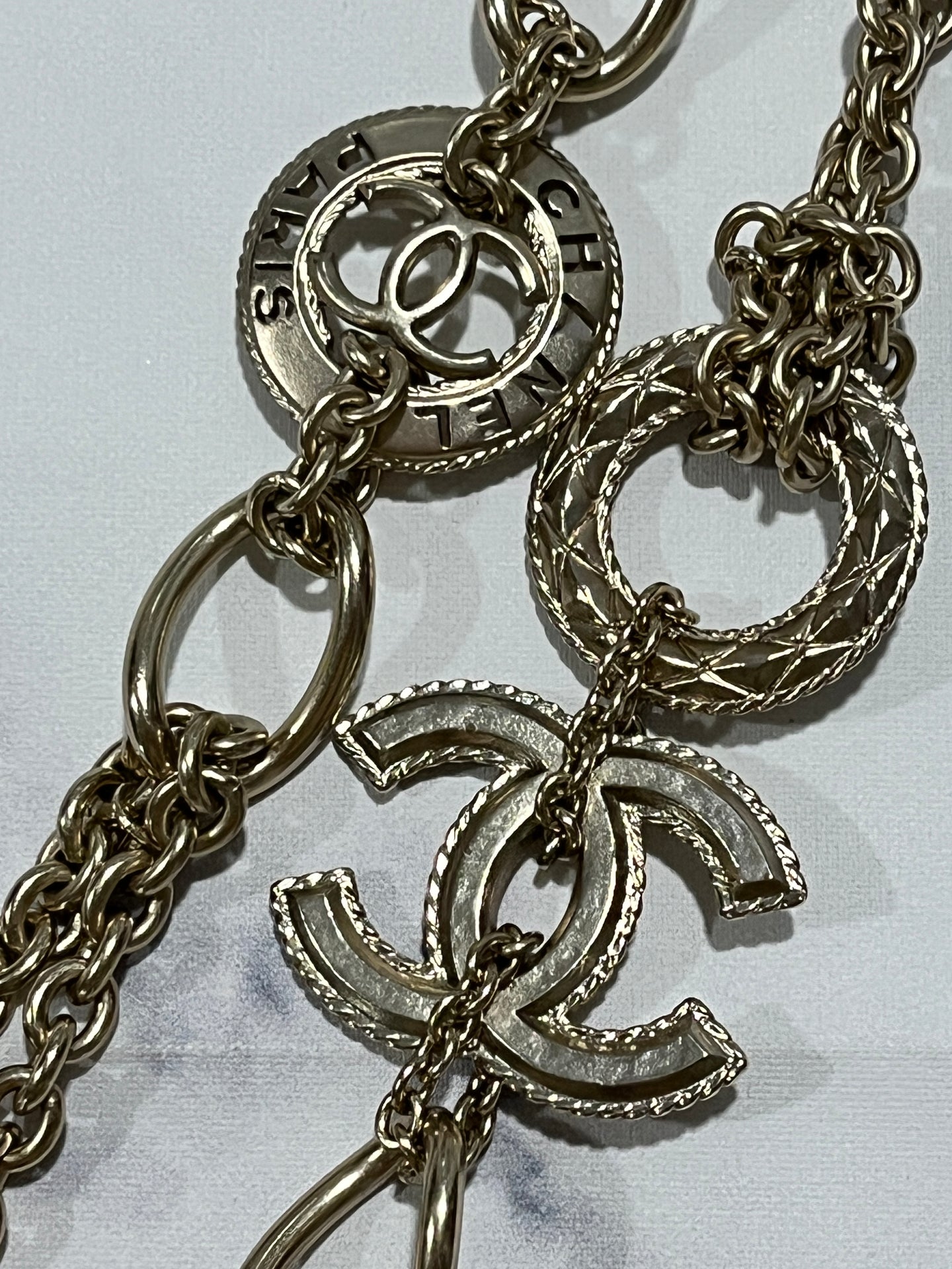 Chanel 18A Double Chain CC Necklace