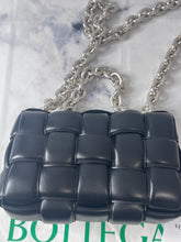 Load image into Gallery viewer, Bottega Veneta Padded Small Cassette Bag Black Silver Hardware