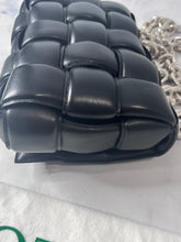 Load image into Gallery viewer, Bottega Veneta Padded Small Cassette Bag Black Silver Hardware