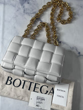 Load image into Gallery viewer, Bottega Veneta Padded Small Cassette Bag Chalk