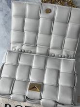 Load image into Gallery viewer, Bottega Veneta Padded Small Cassette Bag Chalk