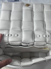 Load image into Gallery viewer, Bottega Veneta Padded Small Cassette Bag Chalk