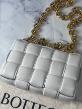 Load image into Gallery viewer, Bottega Veneta Padded Small Cassette Bag Chalk