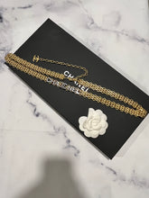 Load image into Gallery viewer, Chanel 20A Runway Strass Logo Reissue Chain Belt