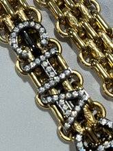 Load image into Gallery viewer, Chanel 20A Runway Strass Logo Reissue Chain Belt