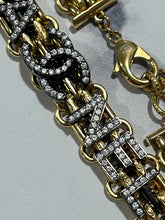 Load image into Gallery viewer, Chanel 20A Runway Strass Logo Reissue Chain Belt