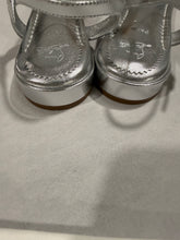 Load image into Gallery viewer, Christian Louboutin Silver Flat Sandal