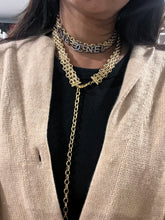 Load image into Gallery viewer, Chanel 20A Runway Strass Logo Reissue Chain Belt