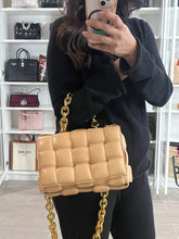 Load image into Gallery viewer, Bottega Veneta Padded Small Cassette Bag Almond