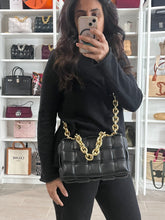 Load image into Gallery viewer, Bottega Veneta Padded Small Cassette Bag Black Gold Hardware