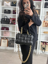 Load image into Gallery viewer, Bottega Veneta Padded Small Cassette Bag Black Gold Hardware