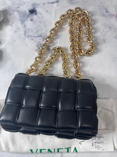 Load image into Gallery viewer, Bottega Veneta Padded Small Cassette Bag Black Gold Hardware