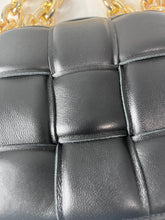 Load image into Gallery viewer, Bottega Veneta Padded Small Cassette Bag Black Gold Hardware