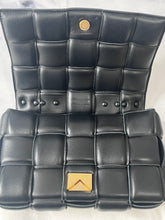 Load image into Gallery viewer, Bottega Veneta Padded Small Cassette Bag Black Gold Hardware