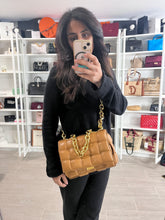 Load image into Gallery viewer, Bottega Veneta Padded Small Cassette Bag Caramel